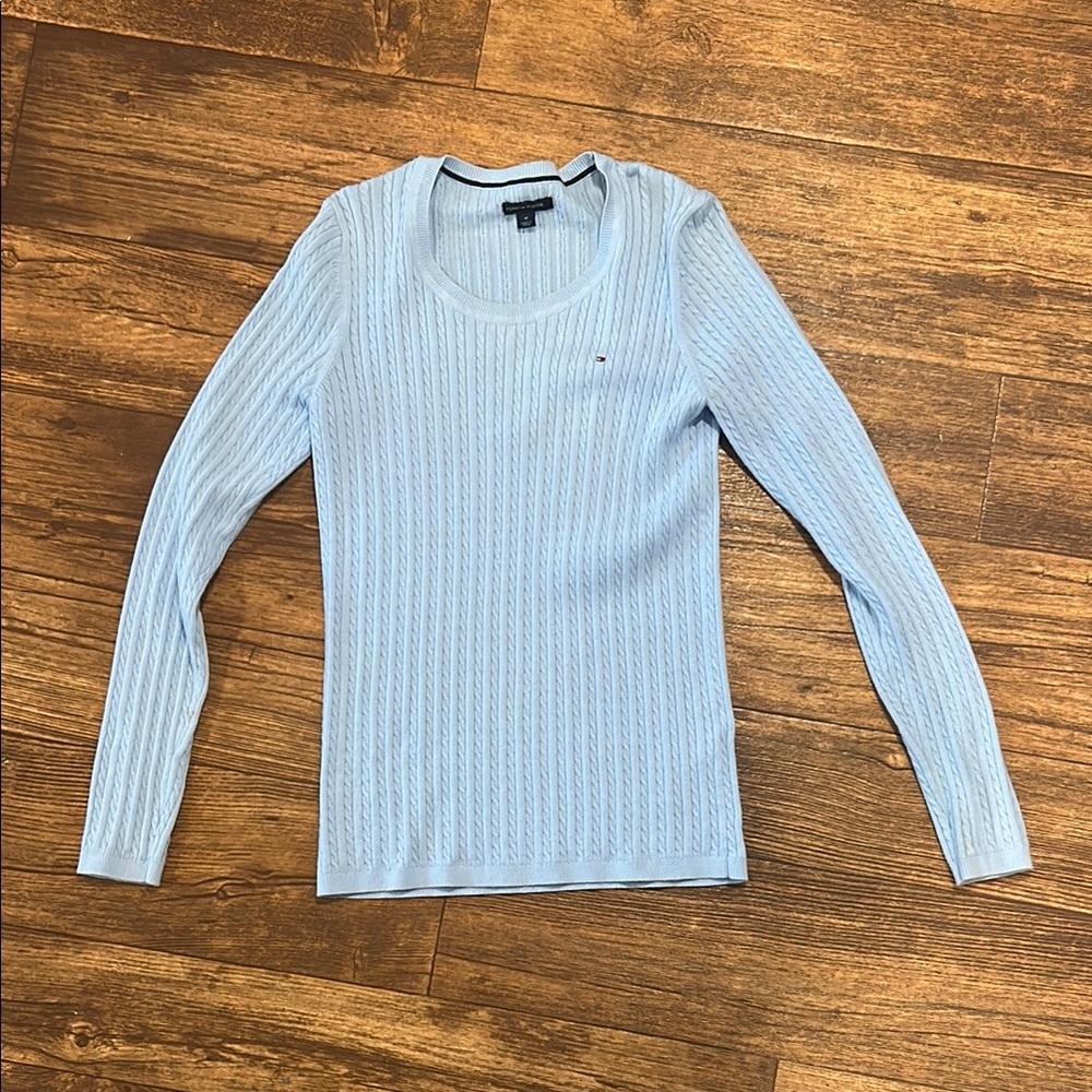 Tommy Hilfiger Sky Blue Knit Pullover